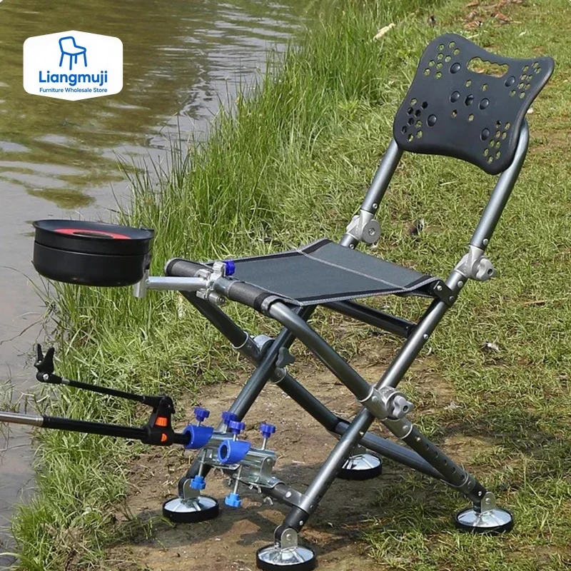 Outdoor Hunting Chair - Lounger Fishing Chair Folding Multifunction Feeder