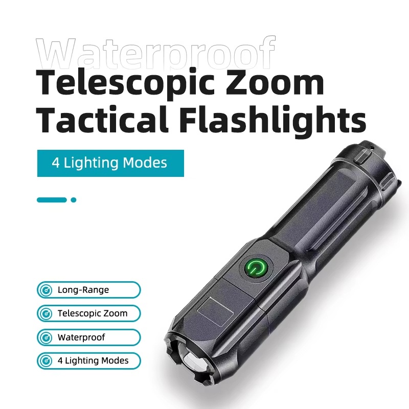 Outdoor Hunting Lights - Strong Light LED Flashlight USB Rechargeable
