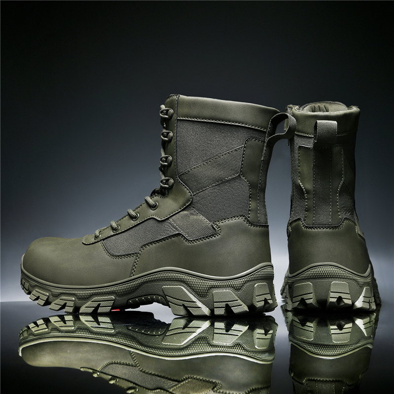 Outdoor Hunting Boots For Men - Men New Tactical Boots Outdoor Lace