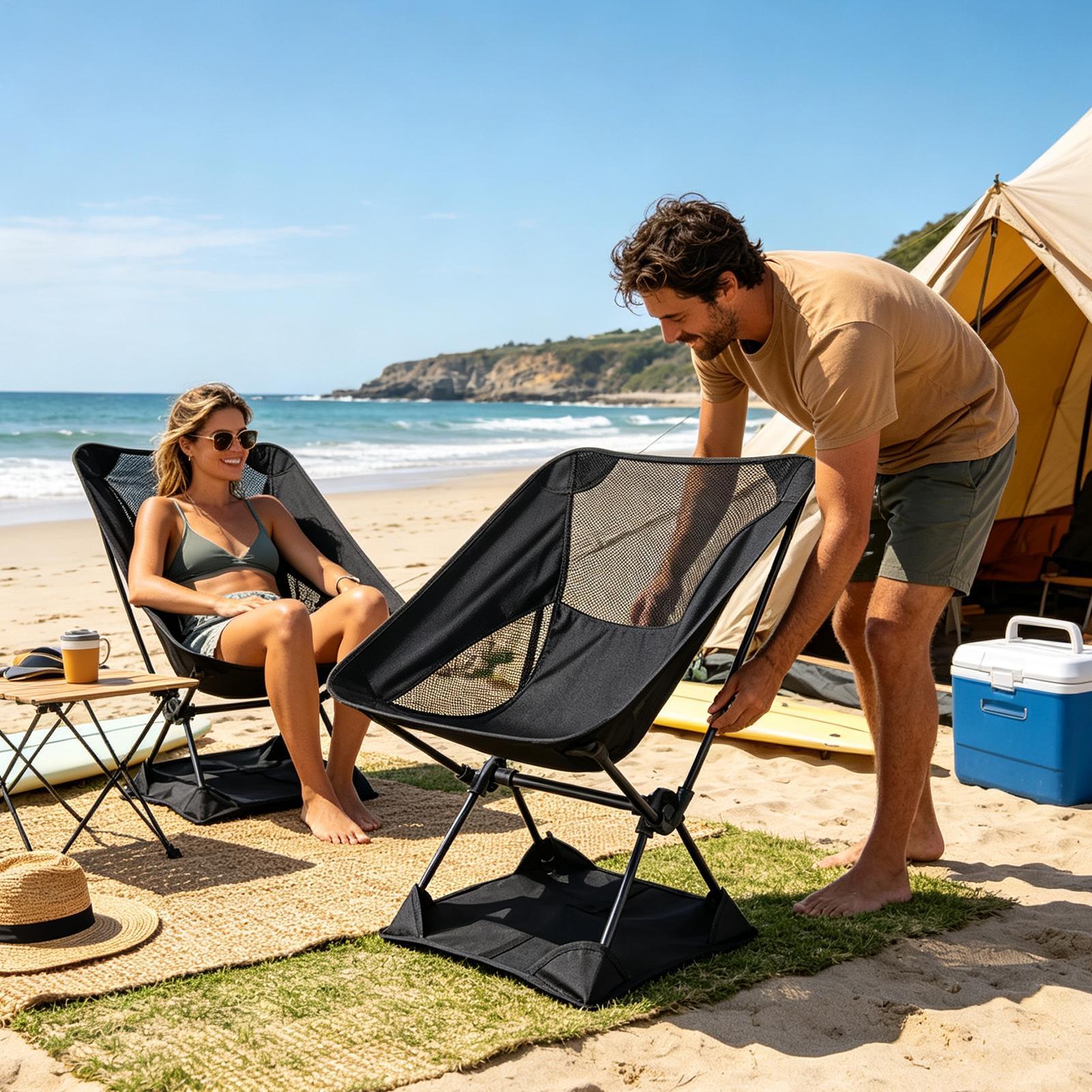 Outdoor Hunting Chair - Oxford Cloth Anti-Sink Camp Chair Ground