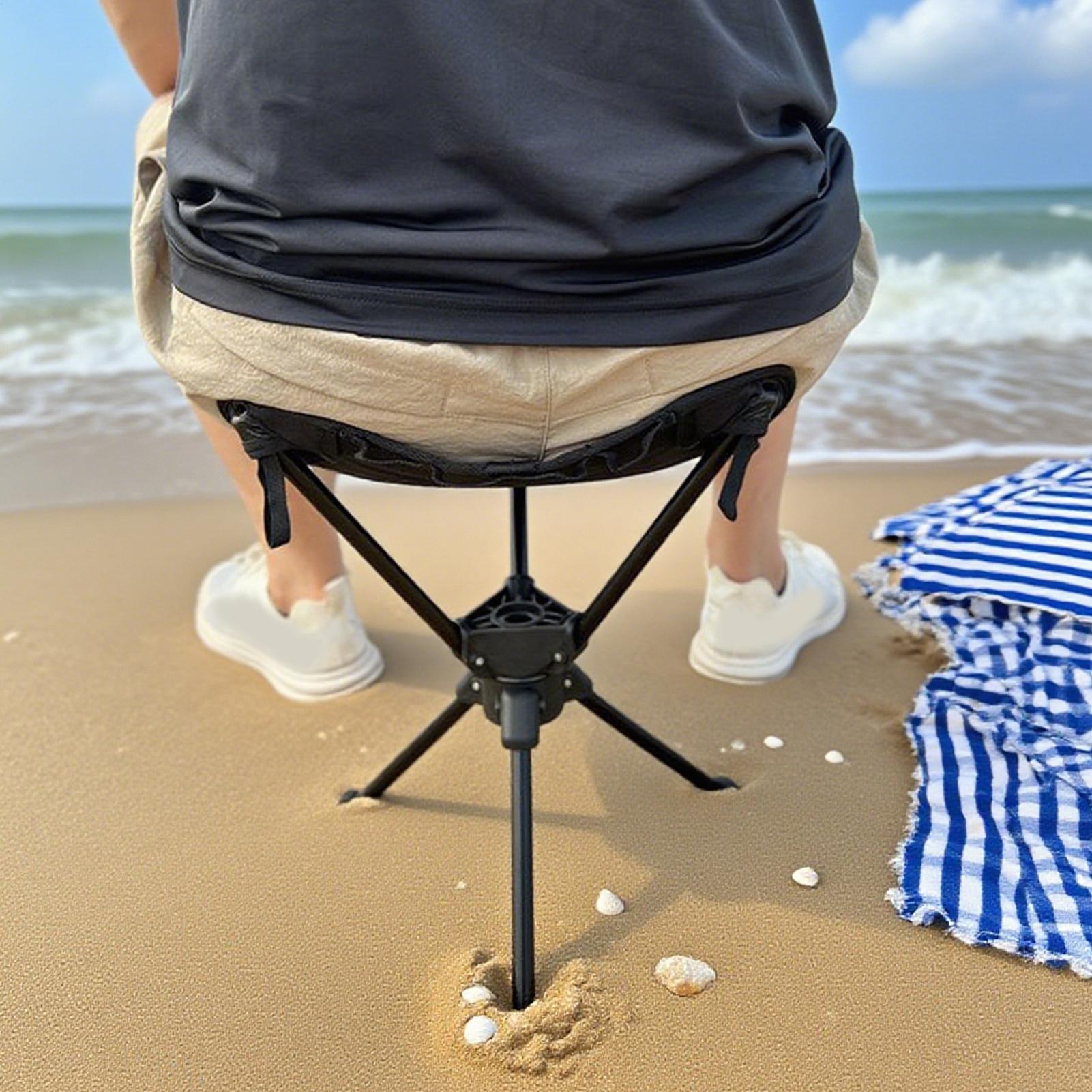 Outdoor Hunting Chair - Portable Folding Swivel Camping Chair, Lightweight