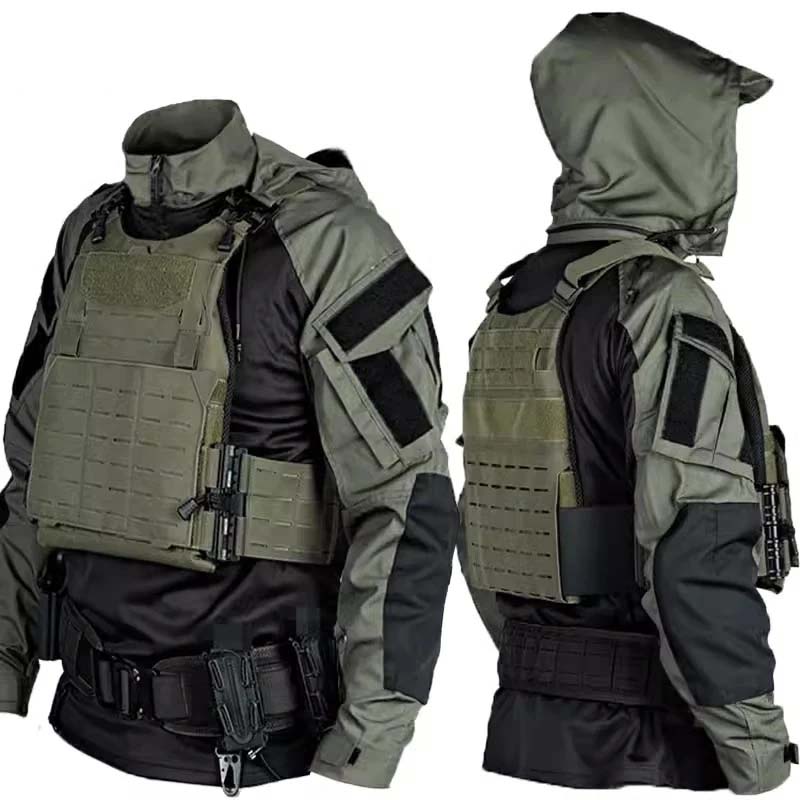 Hunting Outdoors - Men's CP Camo Tactical Combat Shirt