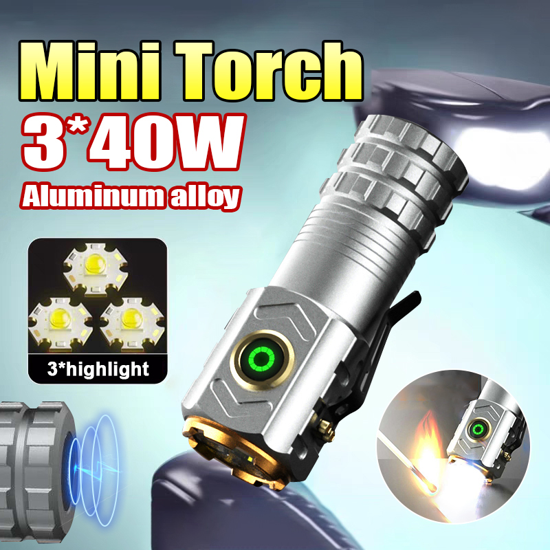 Hunting Outdoors - Super Powerful Spotlight Ignition Flashlight Mini