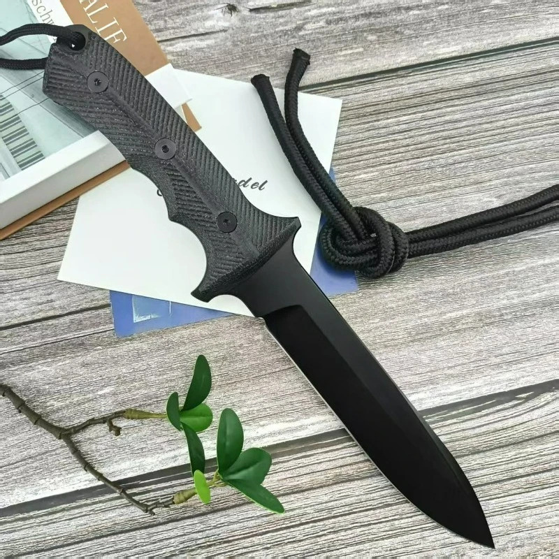 Knife Hunting Fixed Blade - High Hardness Outdoor Survival Knife Portable