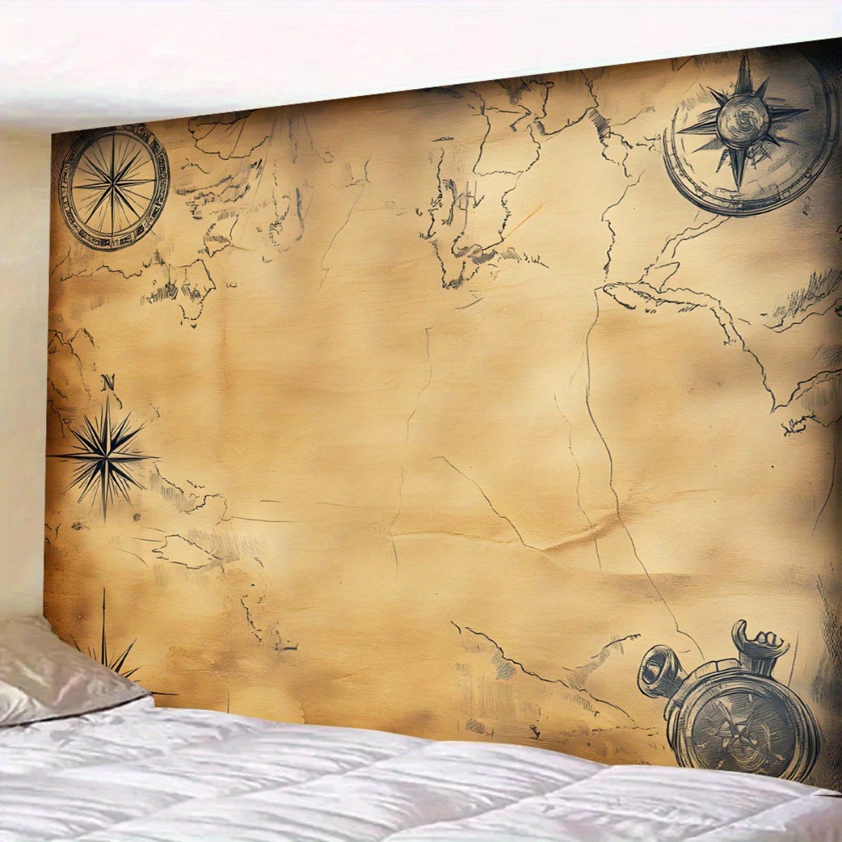 Pirate map banner, pirate prop - Outdoor Hunting Events ulasan dan harga