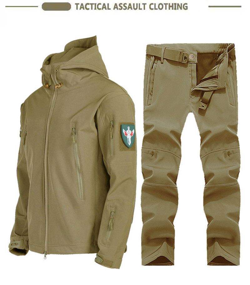 New Soft Shell Tactical Jacket - Hunting Outdoors ulasan dan harga