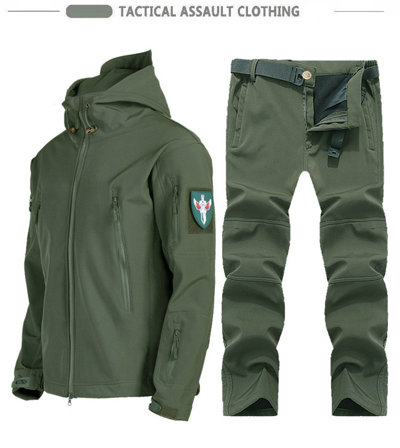 New Soft Shell Tactical Jacket - Hunting Outdoors ulasan dan harga