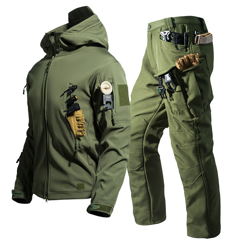 New Soft Shell Tactical Jacket - Hunting Outdoors ulasan dan harga
