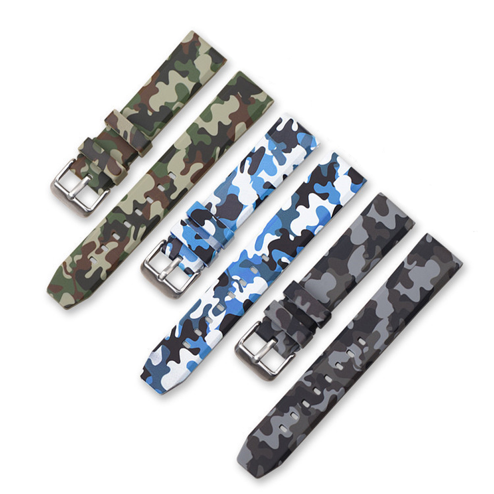 Camouflage Silicone Strap Army - Hunting Outdoor Watch ulasan dan harga