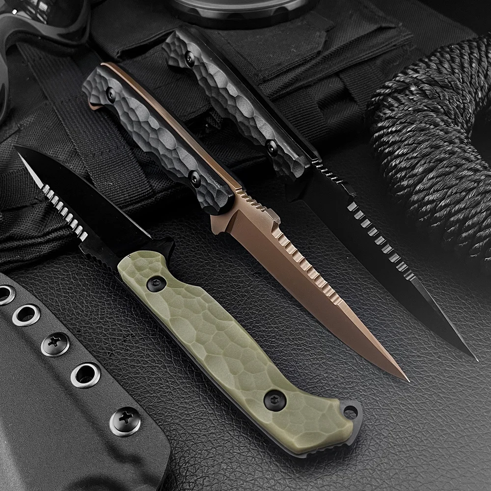 Portable Wilderness Survival K - Knife Hunting Fixed Blade ulasan dan harga