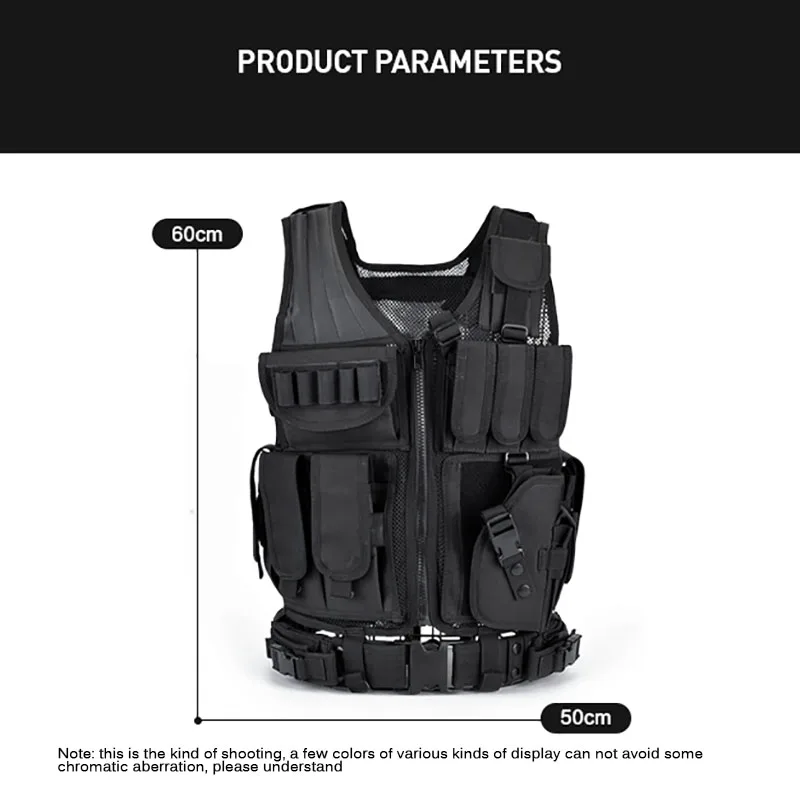 Adjustable Molle Tactical Vest - Outdoor Hunting Vest ulasan dan harga