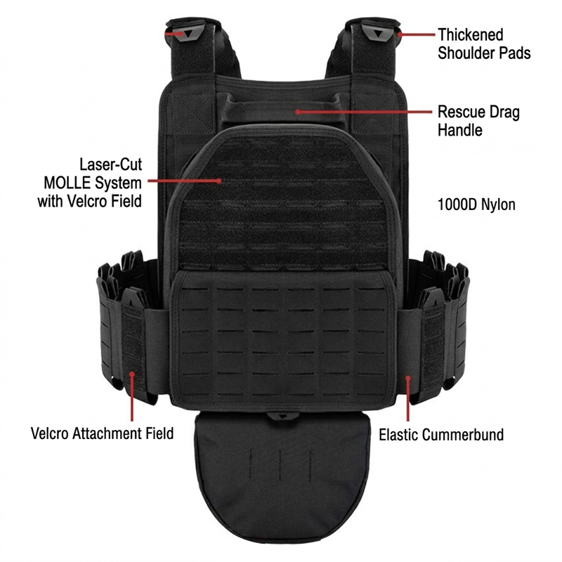 YAKEDA 6094-1 Tactical Vest -  - Outdoor Hunting Vest ulasan dan harga