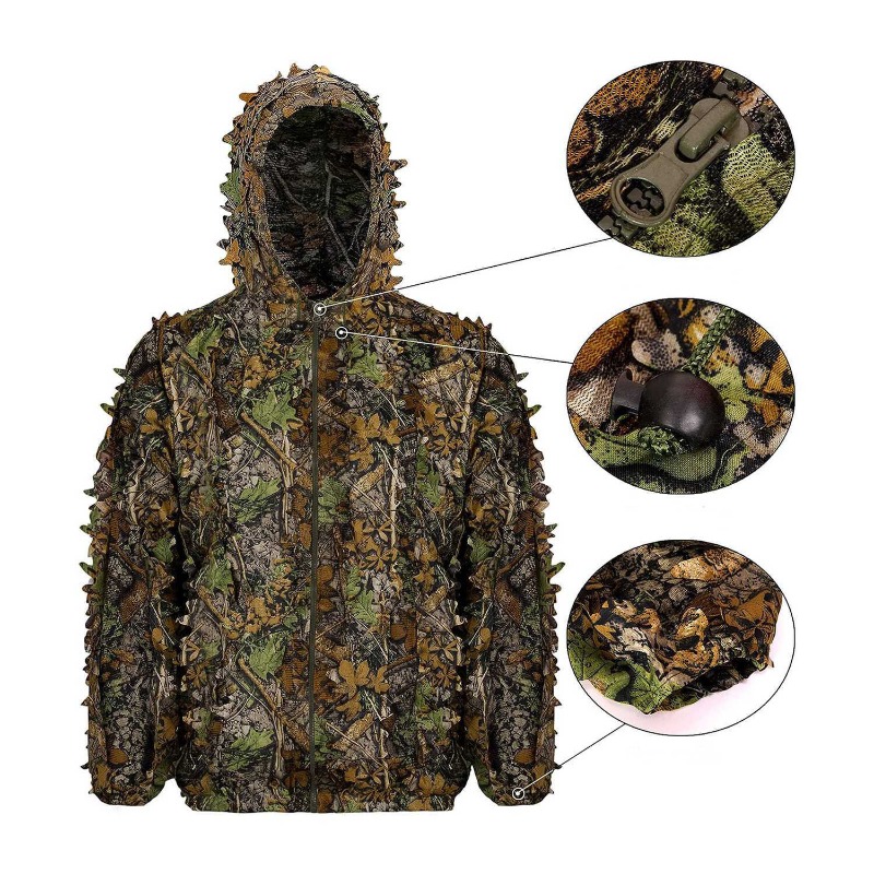 3D  Leafy Bionic Camouflage Hu - Hunting Outdoor Watch ulasan dan harga