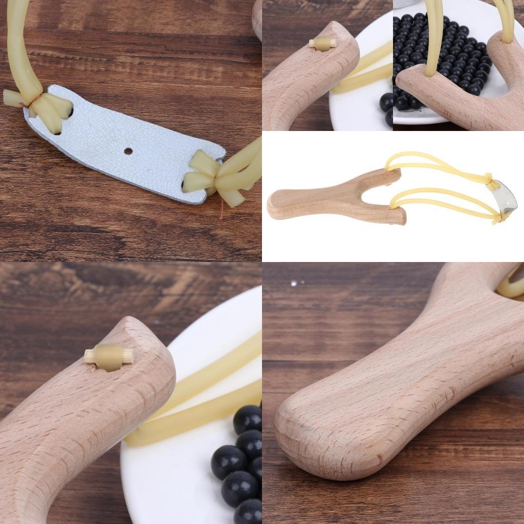Natural Wooden With Rubber Ban - Outdoor Hunting Launcher ulasan dan harga