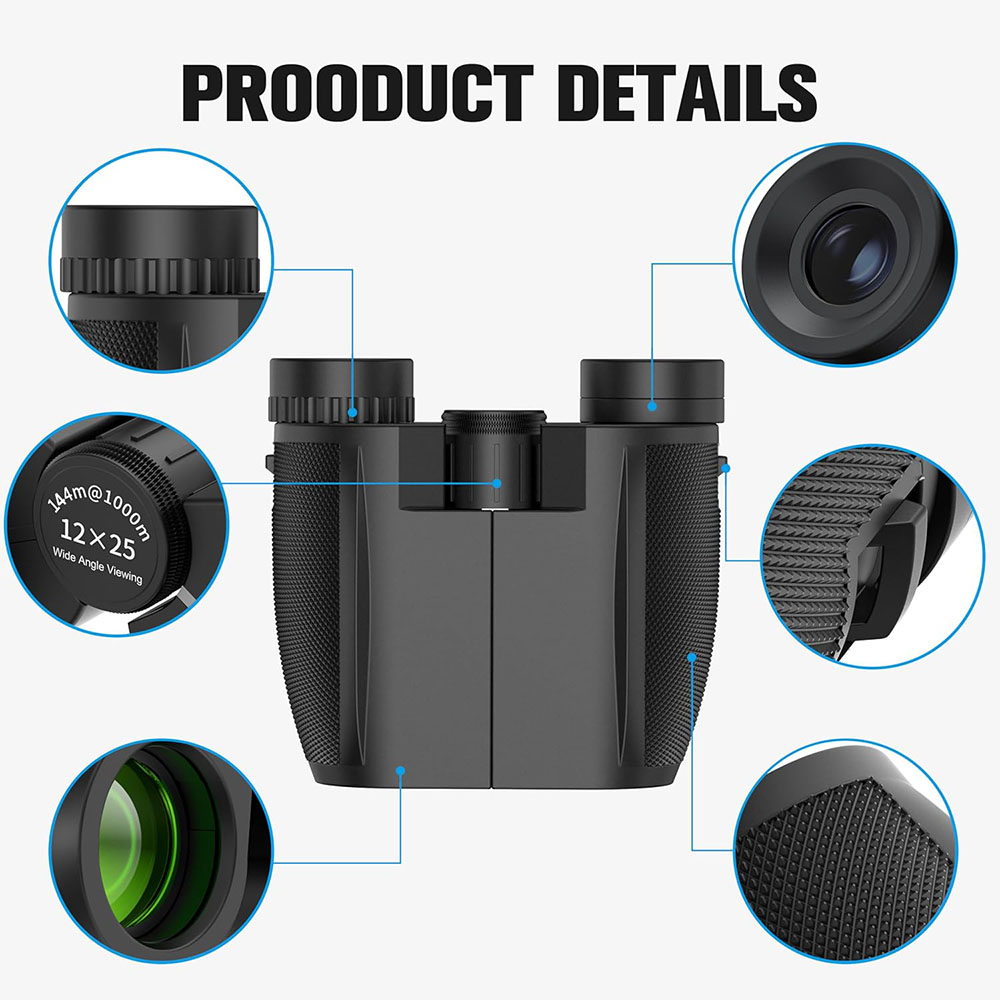Binoculars 12X25 HD Mini Porta - Hunting Outdoor Watch ulasan dan harga