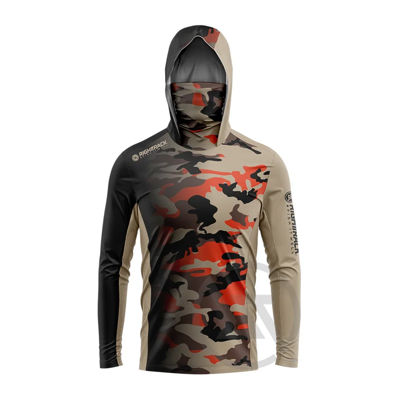 RIGHTTRACK Mask Hoodies Fishin - Hunting Outdoor Apparel ulasan dan harga