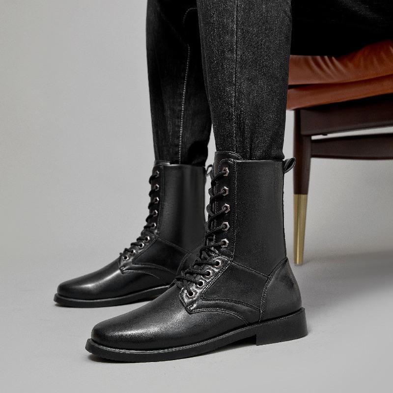 High-top Leather Boots Outdoor - Outdoor Hunting Boots For Men ulasan dan harga
