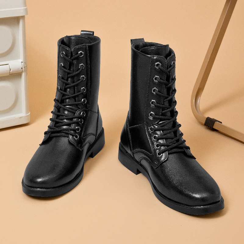 High-top Leather Boots Outdoor - Outdoor Hunting Boots For Men ulasan dan harga
