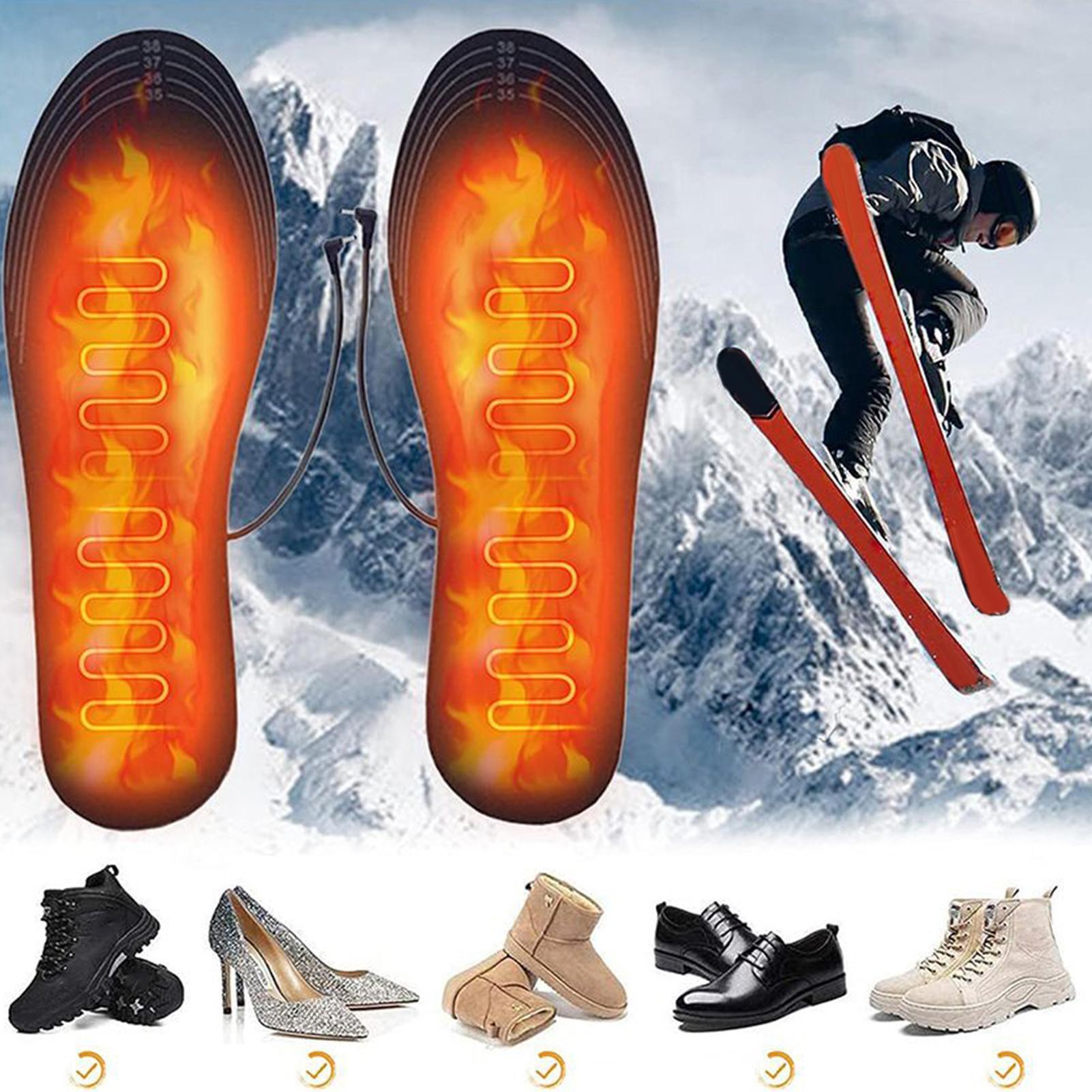 Heated Shoe Insoles Reusable U - Outdoor Hunting Boots For Men ulasan dan harga