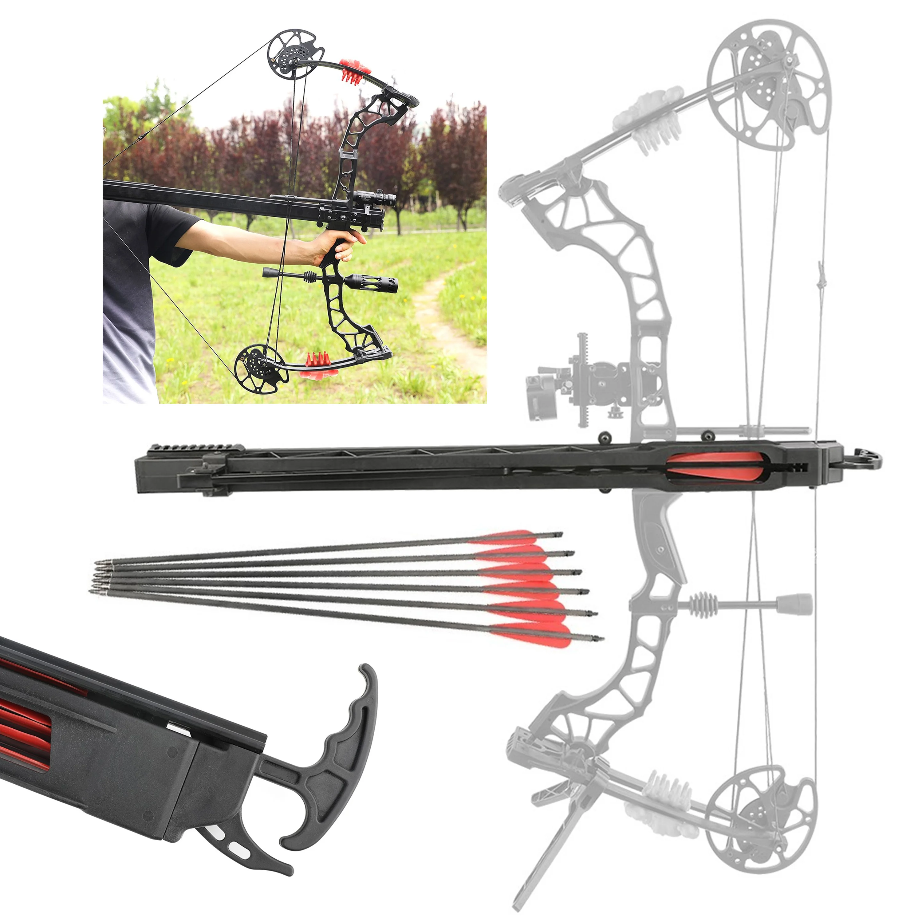 Archery Bow Rapid Launcher Orb - Outdoor Hunting Launcher ulasan dan harga