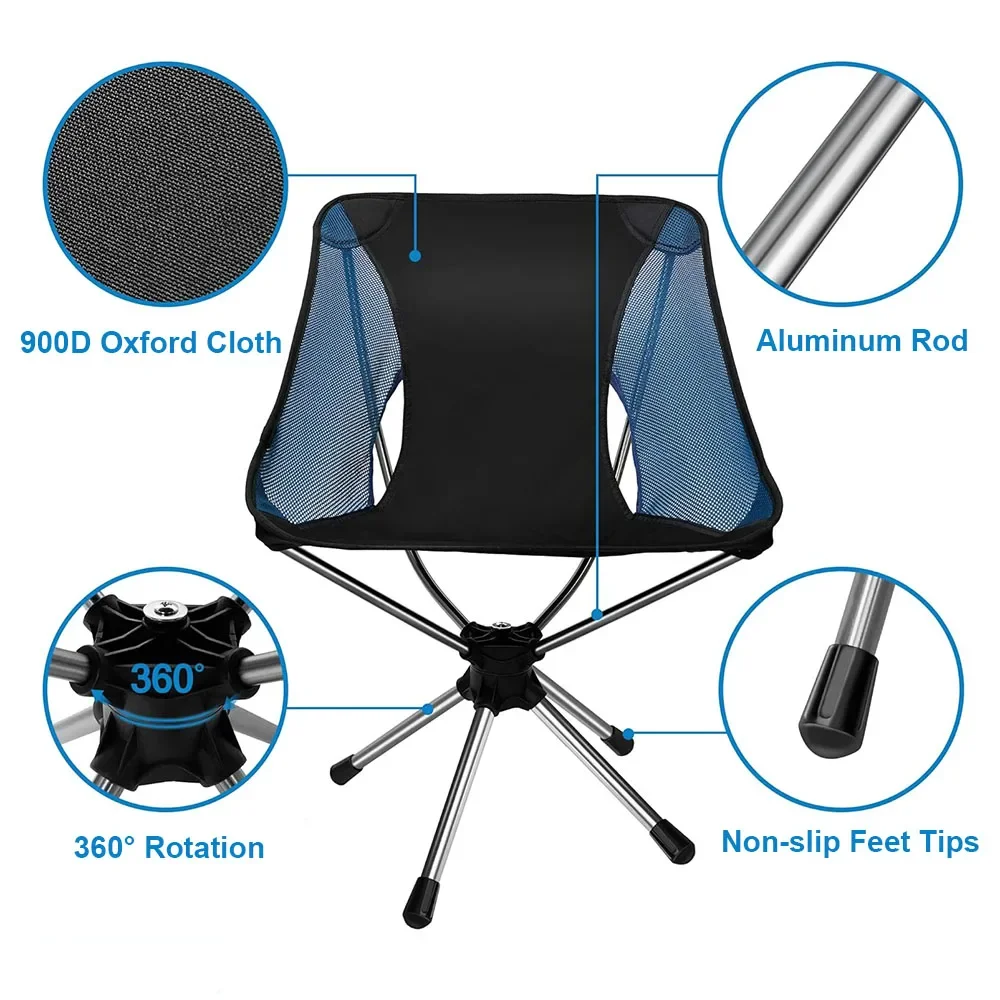 Folding Camping Chair 360° Rot - Outdoor Hunting Chair ulasan dan harga