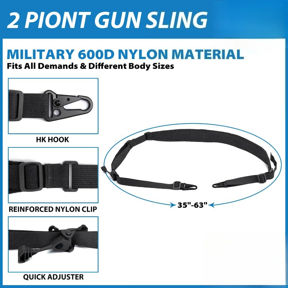 Tactical 2 Point Rifle Sling Q - Outdoor Hunting Rifle ulasan dan harga