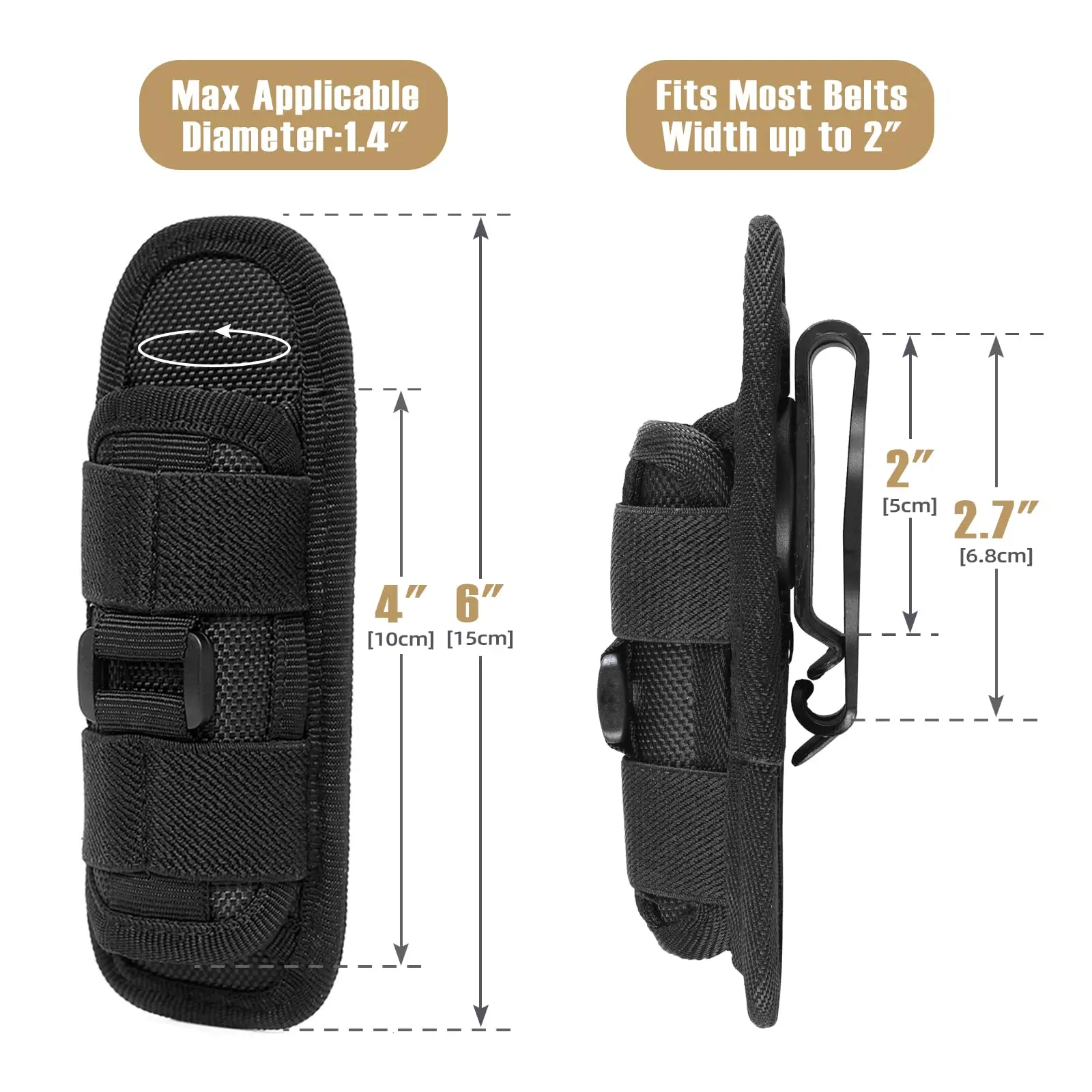 Tactical Flashlight Cover Nylo - Outdoor Hunting Lights ulasan dan harga