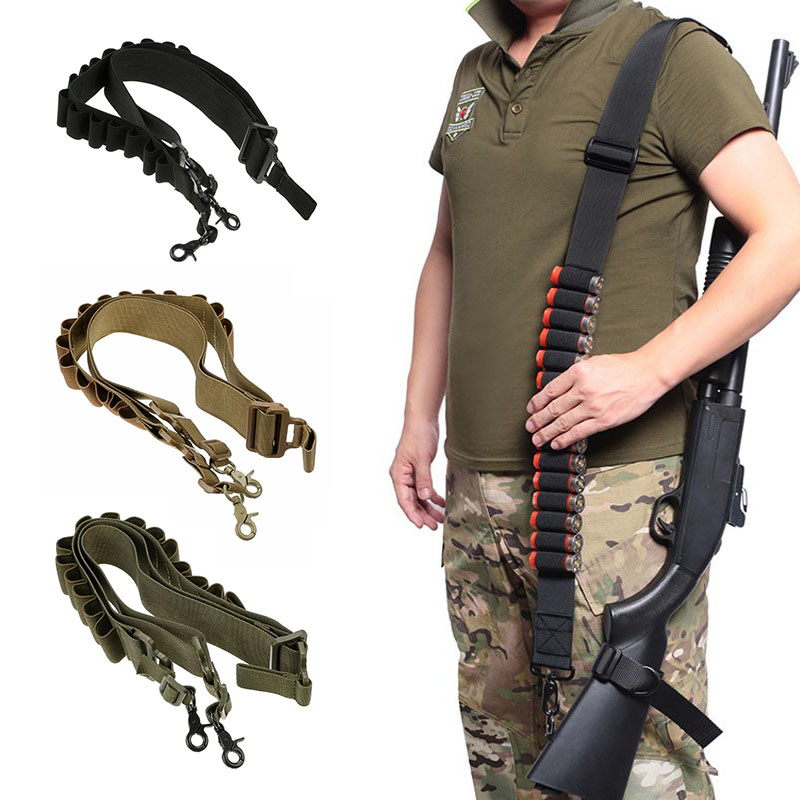 15 Rounds Ammo Shell Belt Rifl - Outdoor Hunting Rifle ulasan dan harga