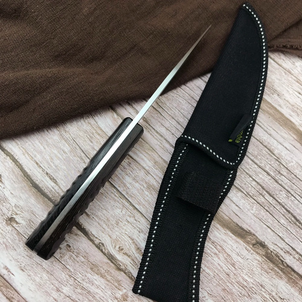 Portable Full Tang Hunting Str - Knife Hunting Fixed Blade ulasan dan harga