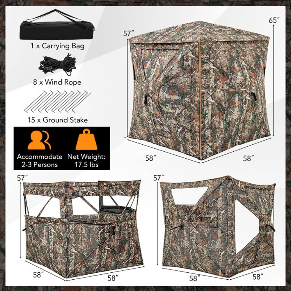 5-in-1 Detachable Hunting Blin - Hunting Outdoors ulasan dan harga