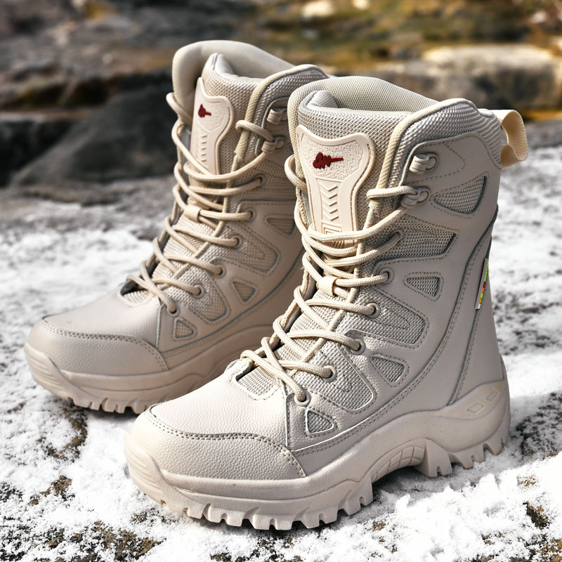 Plushed Winter Outdoor Hiking  - Outdoor Hunting Boots For Men ulasan dan harga