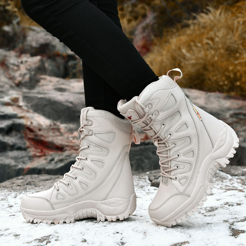 Plushed Winter Outdoor Hiking  - Outdoor Hunting Boots For Men ulasan dan harga