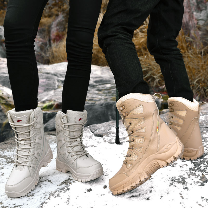 Plushed Winter Outdoor Hiking  - Outdoor Hunting Boots For Men ulasan dan harga
