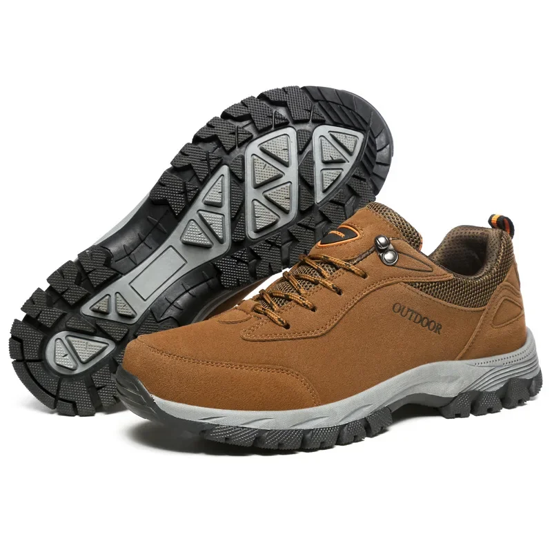 Men's Hiking Shoes Suede Leath - Outdoor Hunting Boots For Men ulasan dan harga