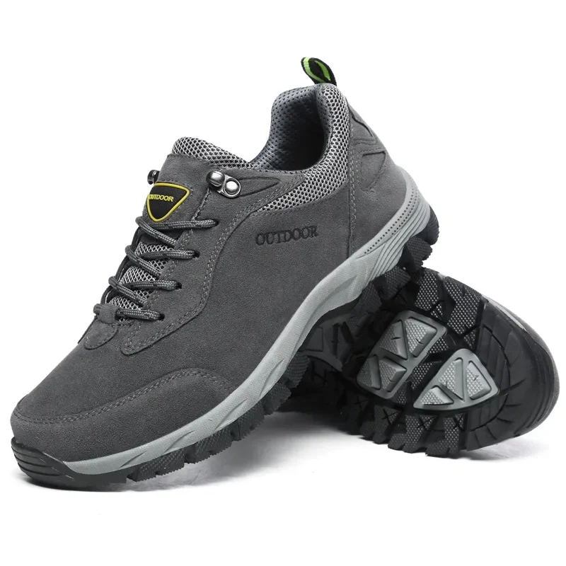 Men's Hiking Shoes Suede Leath - Outdoor Hunting Boots For Men ulasan dan harga