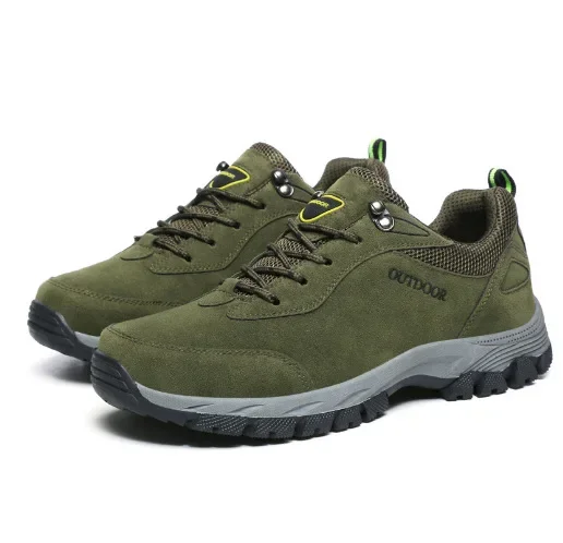 Men's Hiking Shoes Suede Leath - Outdoor Hunting Boots For Men ulasan dan harga