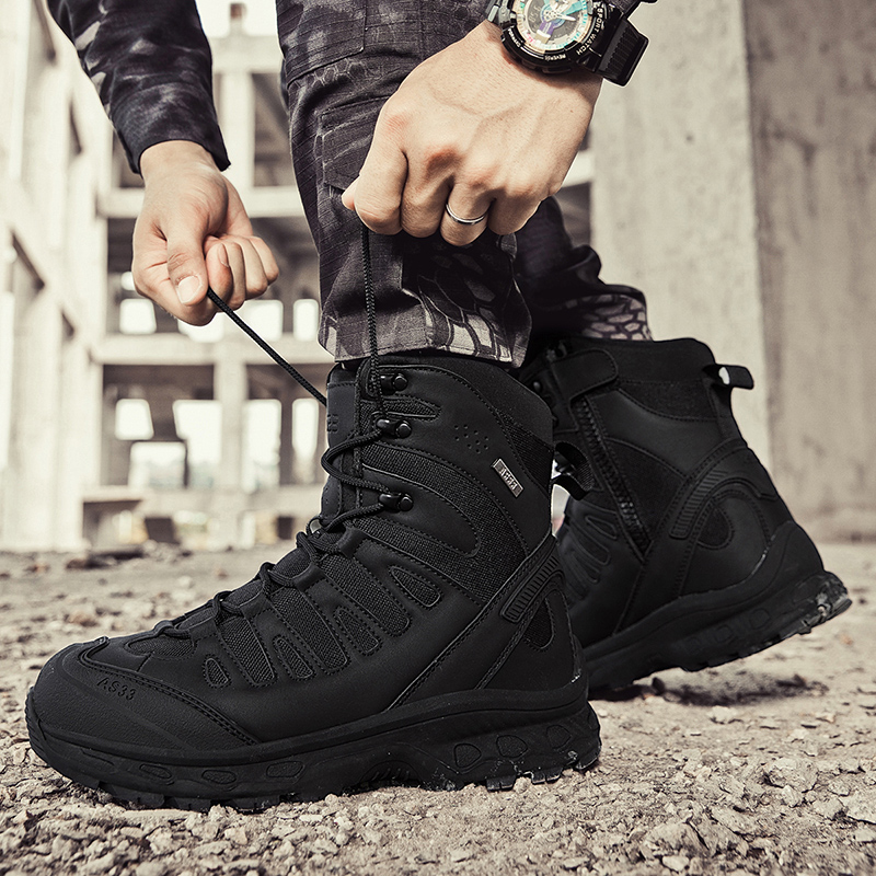 New Men Tactical Boots Militar - Outdoor Hunting Boots For Men ulasan dan harga