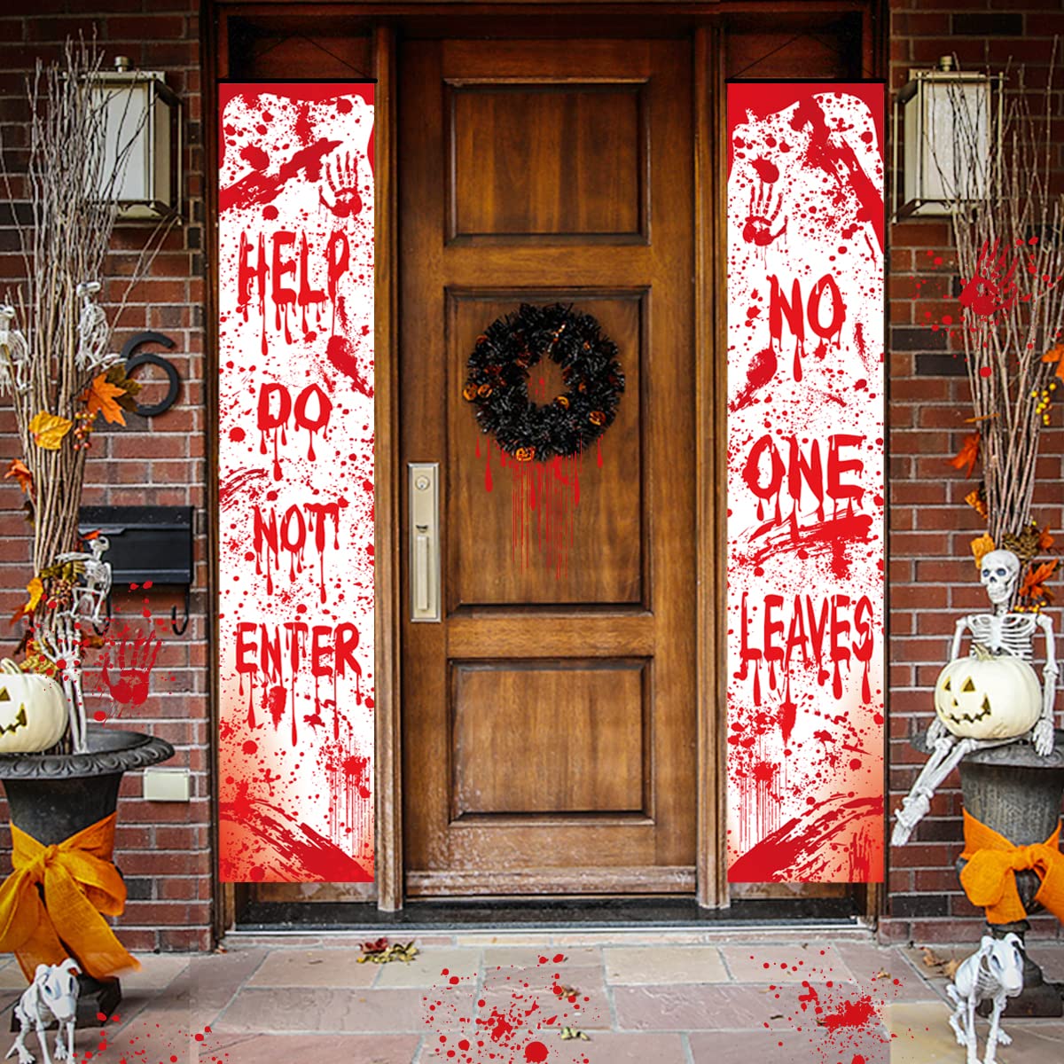 Halloween Bloody Porch Signs,  - Outdoor Hunting Events ulasan dan harga