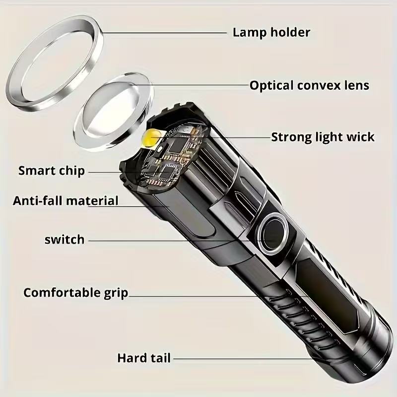 New High-power Led Flashlight  - Hunting Outdoors ulasan dan harga