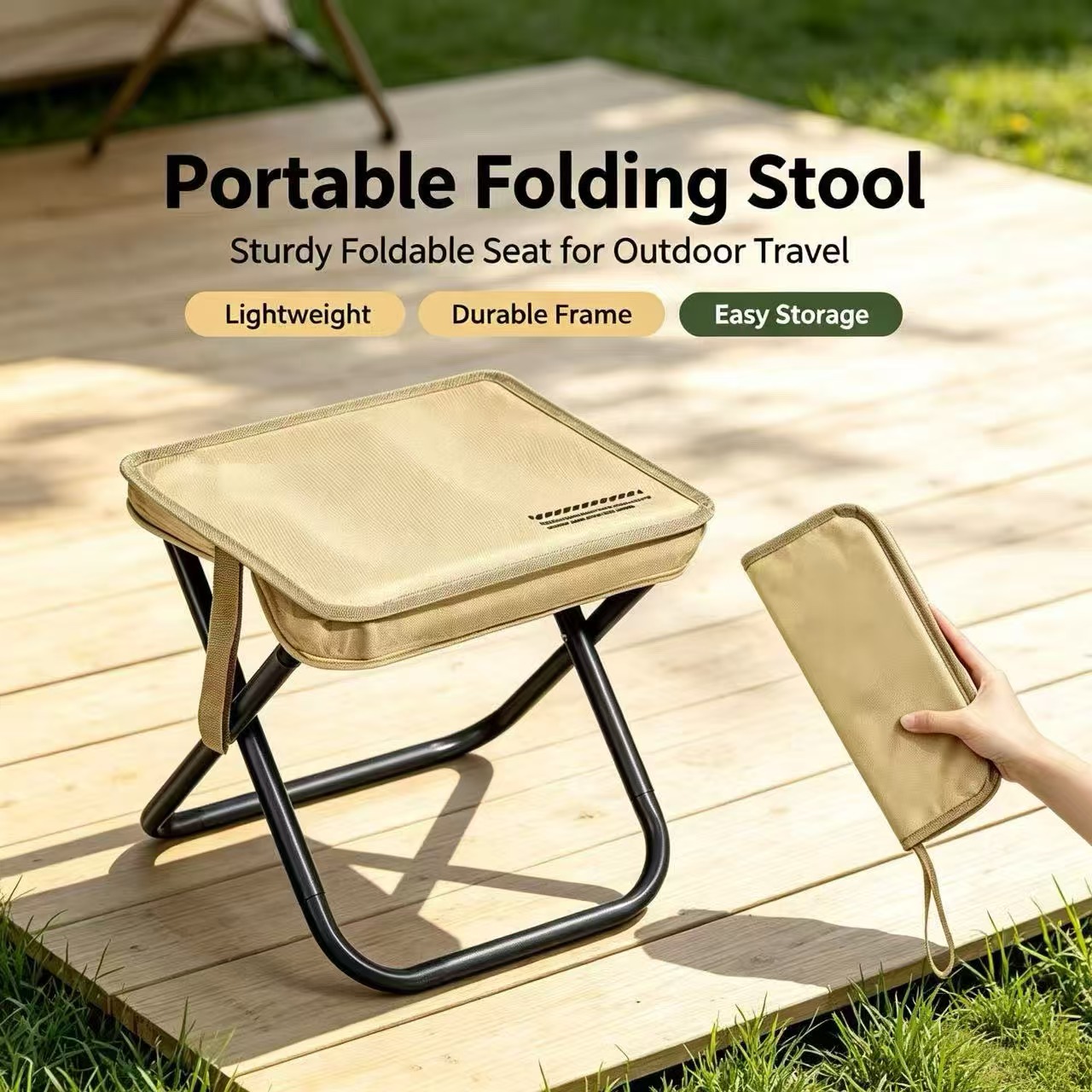 Magza Portable Folding Stool U - Outdoor Hunting Chair ulasan dan harga