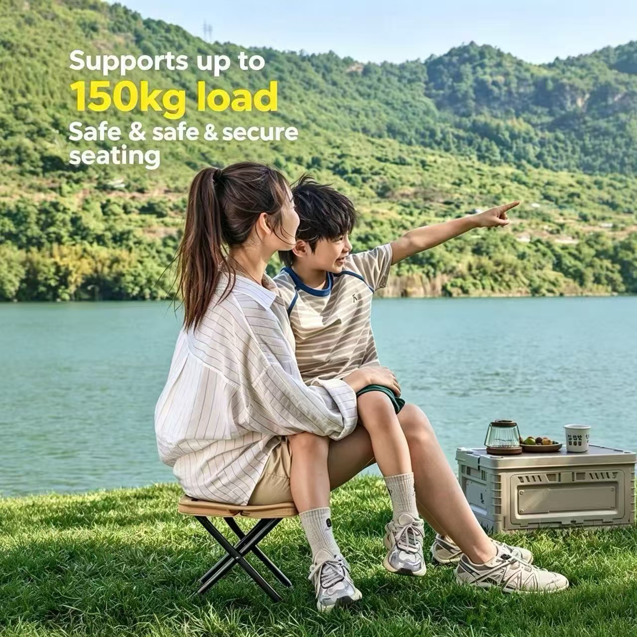 Magza Portable Folding Stool U - Outdoor Hunting Chair ulasan dan harga