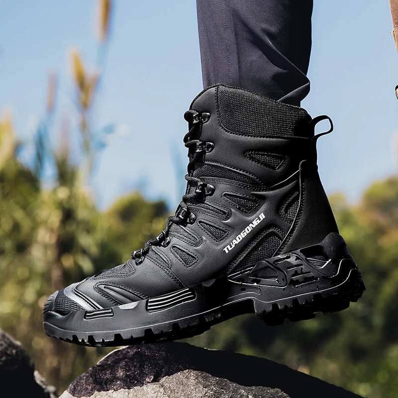 Men's Outdoor Hiking Tactical  - Outdoor Hunting Boots For Men ulasan dan harga