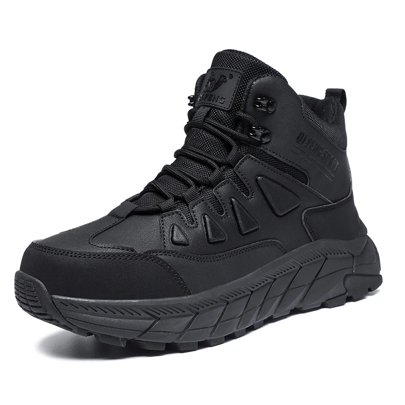 Large Size 48 Leather Hiking B - Outdoor Hunting Boots For Men ulasan dan harga