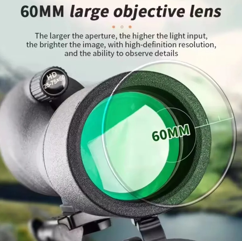 25-75x60 HD Spotting Scope Zoo - Hunting Outdoor Watch ulasan dan harga