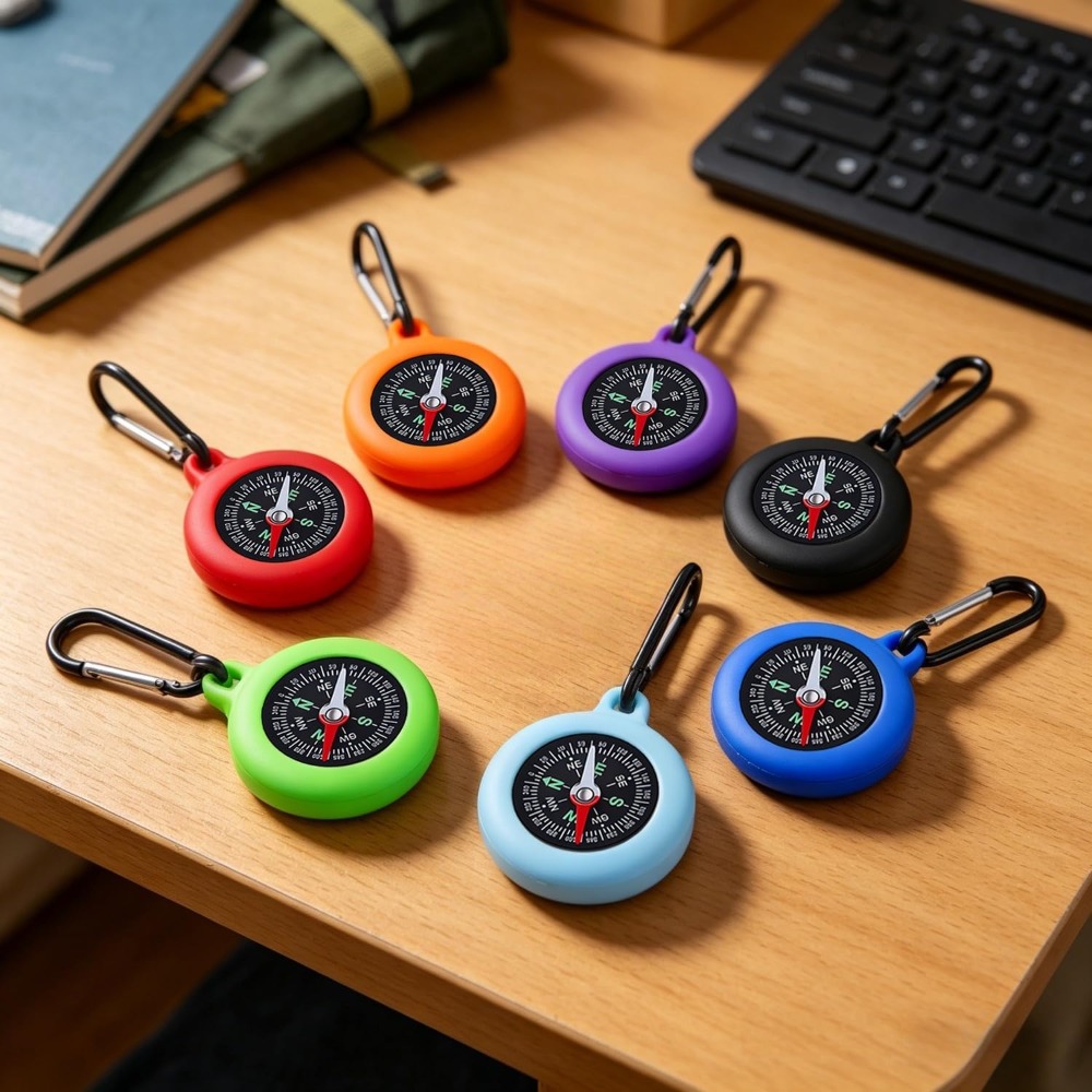 5-20 PCS Mini Compass Keychain - Outdoor Hunting Events ulasan dan harga