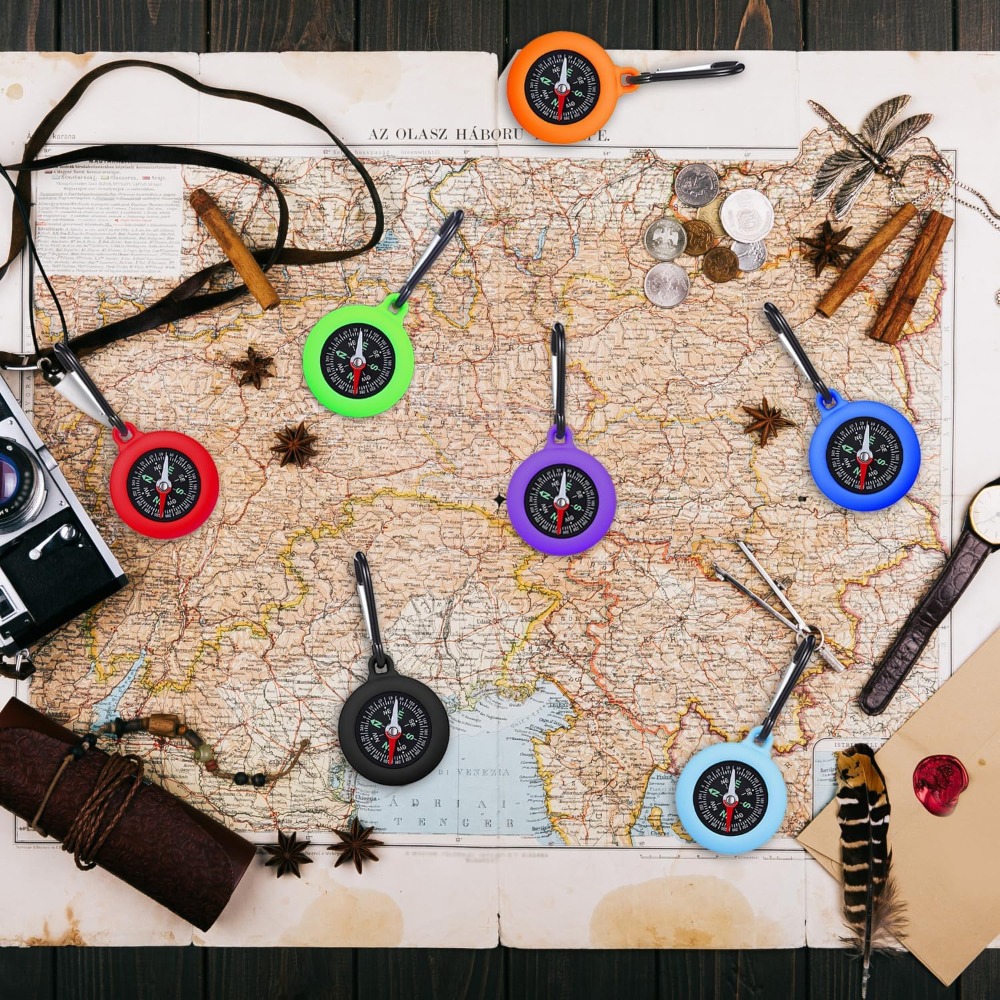 5-20 PCS Mini Compass Keychain - Outdoor Hunting Events ulasan dan harga