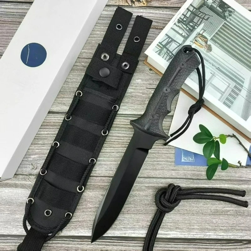 High Hardness Outdoor Survival - Knife Hunting Fixed Blade ulasan dan harga