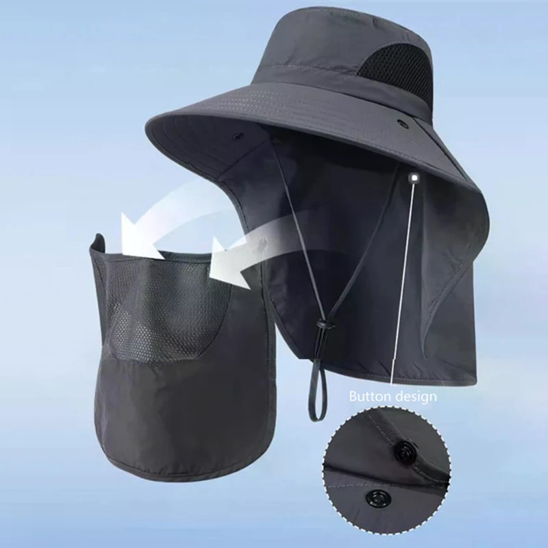 Summer Sun Hats UV Protection  - Hunting Outdoor Boys ulasan dan harga