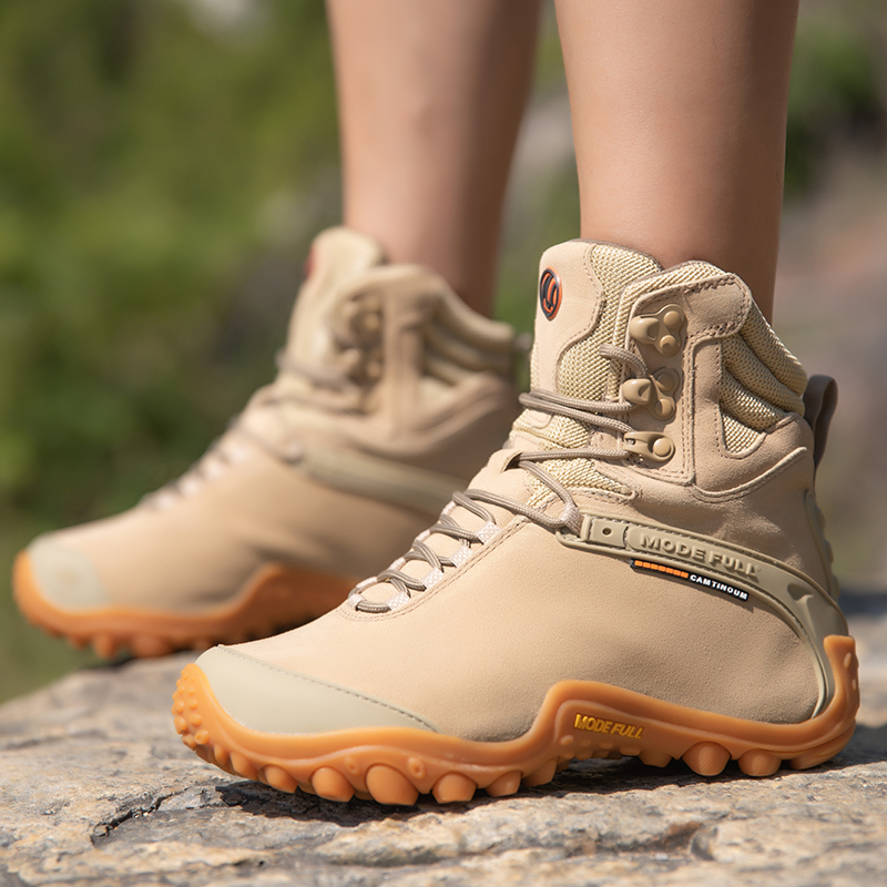 Cow Leather Men Winter Hiking  - Outdoor Hunting Boots For Men ulasan dan harga