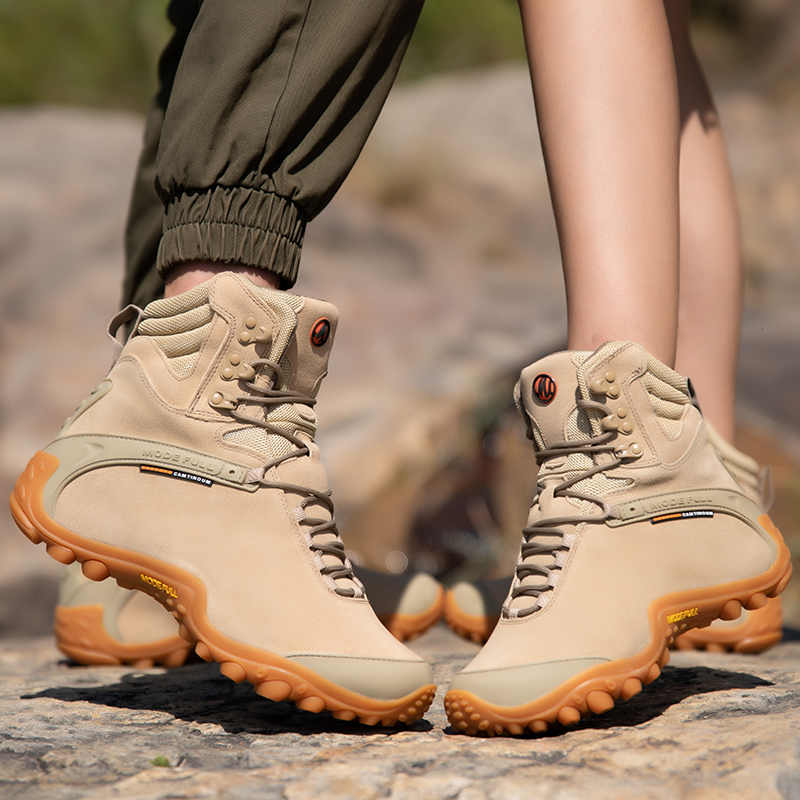 Cow Leather Men Winter Hiking  - Outdoor Hunting Boots For Men ulasan dan harga